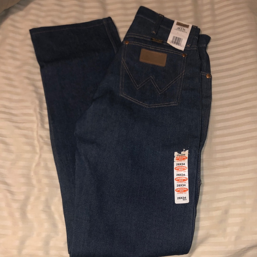 Wrangler Men's Dark Blue original fit Jeans